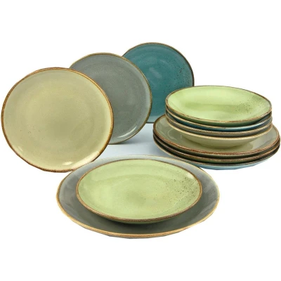 Afbeelding van CreaTable Eetservies NATURE COLLECTION (set, 12 delig)