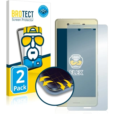 Afbeelding van BROTECT Screenprotector voor Sony Xperia X Folie Beschermfolie transparant volledig dekking (2 Stuks)
