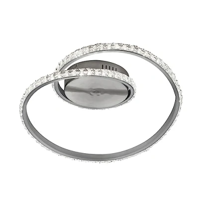 Afbeelding van Reality LED Plafondlamp Plafondverlichting E27 Fitting Rond Zwart Aluminium