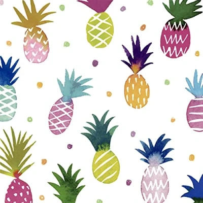 Afbeelding van 16 servetten Moments ananas tropische vruchten 33x33 cm