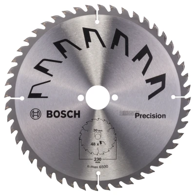 Afbeelding van Bosch Accessories Precision 2609256875 Hardmetaal cirkelzaagblad 230 x 30 mm Aantal tanden: 48 1 stuk(s)