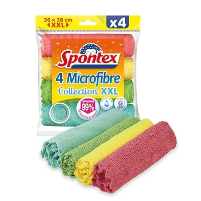 Afbeelding van Spontex MF Collection 2+1 microvezeldoek, meerkleurig, 3 stuks (1 stuk)