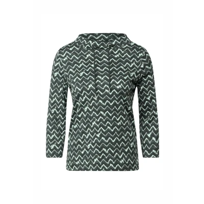 Afbeelding van Cecil MIT Minimal Longsleeve, Dames, Maat: XL, Grün