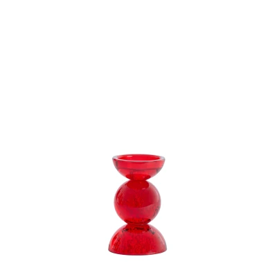 Afbeelding van Light &amp; Living Kandelaar ITINGA Ø9.5x15.5cm Rood
