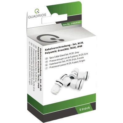 Afbeelding van Quadrios 2102CA131 Wartel assortiment M20 PA66 Lichtgrijs 1 set(s)