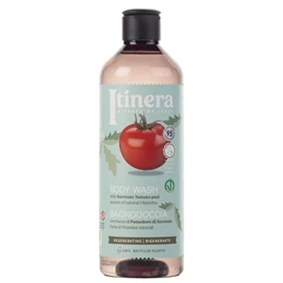 Afbeelding van ITINERA Regenererende bodywash met tomaat uit Sorrento, 95% natuurlijke ingrediënten, 370 ml (1 stuk)