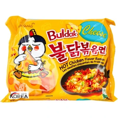 Afbeelding van Samyang Instant Noodles Noedels Buldak (Hot chicken) Cheese (kaas) 20 x 140Gr