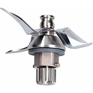 Afbeelding van FLAVOR PLUS Roestvrijstalen messen met rubberen afdichting, compatibel THERMOMIX TM31 TM 31 Vorwerk keukenmachine, levensmiddelenkwaliteit, cadeau, reinigingsborstel