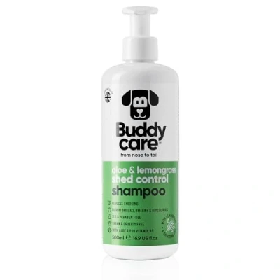 Afbeelding van Buddycare Vachtverzorgingsshampoo, shampoo ter bestrijding van haaruitval bij honden, met aloë vera en pro vitamine B5 (500 ml)