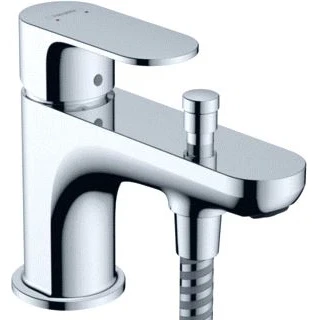 Afbeelding van Hansgrohe rebris s eengreeps bad en douchemengkraan monotrou met 2 doorstroomhoeveelheden chroom 72436000
