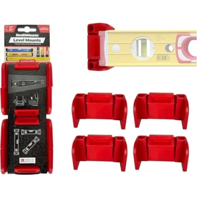 Afbeelding van StealthMounts OM LM RED 2 Niveaubevestigingen Rood Stuks