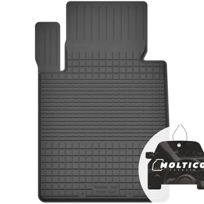 Afbeelding van Rubberen automatten met rand auto vloermatten rubber precies passend 1 delige set geschikt voor BMW 3 serie E46 1998 2006