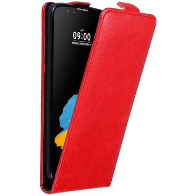 Afbeelding van Cadorabo Hoesje geschikt voor LG STYLUS 2 in APPEL ROOD Beschermhoes flip design Case Cover met magnetische sluiting