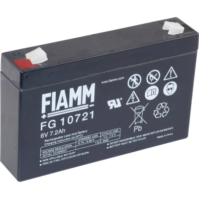 Afbeelding van Fiamm PB 6 7,2 Loodaccu V 7.2 Ah Loodvlies (AGM) (b x h d) 150 100 34 mm Kabelschoen 4.8 Onderhoudsvrij, Geringe zelfontlading