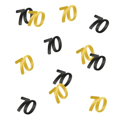 Afbeelding van Confetti Tafeldecoratie 70 jaar Classy per zakje van 14 gram