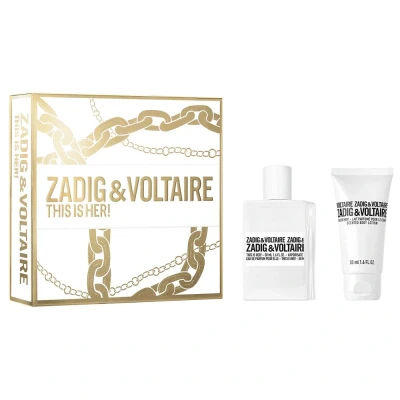 Afbeelding van Zadig &amp; Voltaire Fragrances THIS IS HER EDP 50ML + BODY Lotion Huidverzorgingsset, Dames, Maat: One Size,
