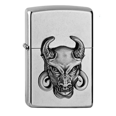 Afbeelding van Zippo PL 28378 Devil Mini Embleem 3D Aansteker, messing, design, 5,83,81,2