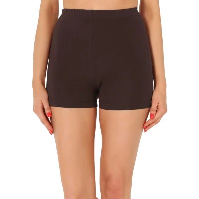 Afbeelding van Merry Style MS MS10 391 LE Dames Leggings Sport Vrijetijdsbroek Hotpants Shorts Boxershorts Kort Viscose Bruin XXL