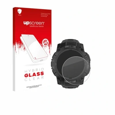 Afbeelding van upscreen Screenprotector voor Garmin Instinct 3 Tactical AMOLED Edition (50 mm) Folie Beschermfolie Beschermglas transparant