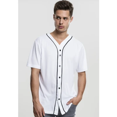 Afbeelding van Urban Classics Baseball Overhemd, Heren, Maat: XXL, White