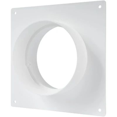 Afbeelding van Vent Systems 100mm Air Duct Connector Flens Rechte Ventilatiepijp Plastic Ducting Plaat voor Koeling Verwarming Ventilatiesysteem HVAC 10cm
