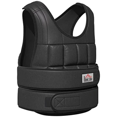Afbeelding van HOMCOM Trainingsvest met 30 kg verdeeld in 35 gewichtszakken A93 049