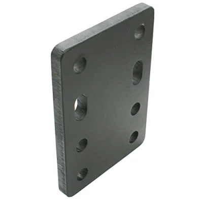 Afbeelding van Universele adapterplaat voor hoogteverstelling 4x90 van de trekhaak 2 gaats 90 mm AHK Bock flensballen. (4x45 zonder schroevenset, gaten Bock)