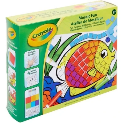 Afbeelding van Goliath Crayola Mosaic Fun 4 mozaïekborden incl. stiften en foamplaten