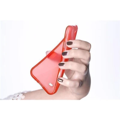 Afbeelding van Cadorabo Hoesje geschikt voor Samsung Galaxy E5 in INFERNO ROOD Beschermhoes gemaakt van flexibel TPU silicone Case Cover