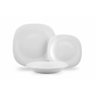 Afbeelding van Bormioli Rocco Parma serviesset 18 delig 6 persoons Opaal glas Wit