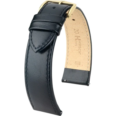Afbeelding van HIRSCH OSIRIS M BLACK SHINY CALF 18/16MM 03475150 1 18