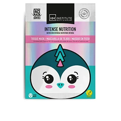 Afbeelding van Veganistisch gezichtsmasker voor kinderen en volwassenen van bedrukte pinguïn stof intensieve voeding beauty routine, gezichtsverzorging, hydrateert de huid cadeau idee meisjes, dames,