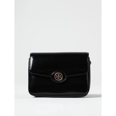 Afbeelding van Tory Burch Robinson Spazzolato Convertible Shoulder BAG Schoudertas, Dames, Maat: One Size, Black