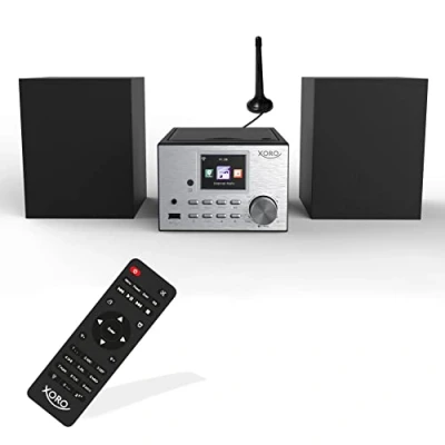 Afbeelding van Xoro HMT500 pro Micro HiFi systeem CD speler Internet DAB+ FM radio bluetooth en boxen