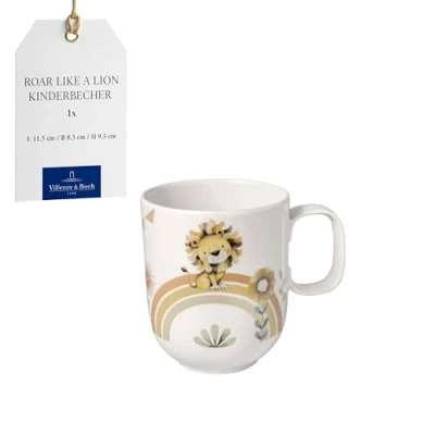 Afbeelding van Villeroy &amp; Boch Kinderbeker met oor, groot Roar like a Lion