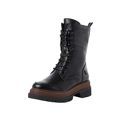 Afbeelding van Marco Tozzi Guido Maria Kretschmer 2 85203 29 Veterlaarzen voor dames, zwart, 38 EU