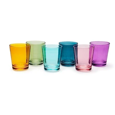 Afbeelding van Excelsa Portofino Vintage Set van 6 glazen, meerkleurig, 30 cl., mondgeblazen glas