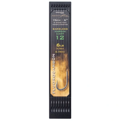 Afbeelding van Drennan Acolyte Margin Carp Barbless Hook Plate System 6&quot; 15cm Haak 12 0.19mm 6 LB