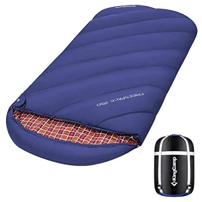 Afbeelding van XL slaapzak campingslaapzak 3 seizoenen oversized voor volwassenen outdoor rugzakreizen, wandelen, licht binnen en buiten