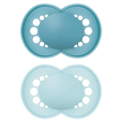 Afbeelding van MAM fopspeen Original Pure Plain Siliconen 6 16 maanden Jongen 100% duurzame