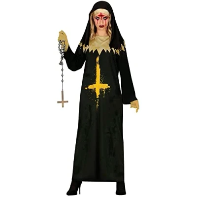 Afbeelding van Guirca Non Kostuum Anti Demonica Vrouw Zwart Maat 42 44 Halloween Verkleedkleding