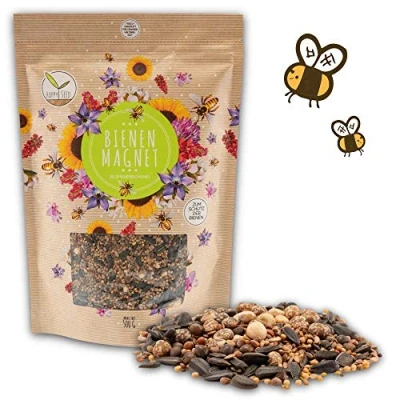 Afbeelding van 500g Bloemzadenmix voor een kleurrijke bijenweide Bloemrijk en nectarrijk bloemenzaadmengsel bijen vlinders (incl. GRATIS e Book)