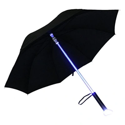 Afbeelding van Mode 7 Kleur Veranderende LED Licht Lichtzwaard Paraplu Reisaccessoire, Zwart, Medium, Modern