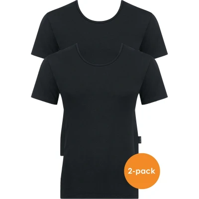Afbeelding van Sloggi 24/7 Oneck 2 PACK Hemd, Heren, Maat: Large, Black