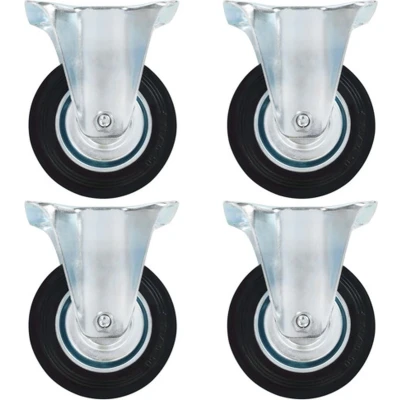 Afbeelding van vidaXL Vaste wielen 4 st 100 mm