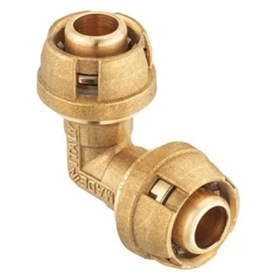 Afbeelding van Composiet buissysteem steekkoppeling hoek 90, 16 mm, messing