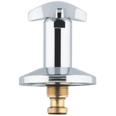 Afbeelding van Grohe bovendeel 1/2&quot; Trecorn greep rood met rozet chr.