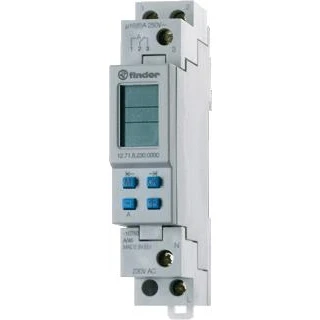 Afbeelding van Finder tijdschakelklok 17 5 mm elektronisch kwarts 1x wissel 24vuc weekprogramma afneembaar front programmeerbaar via de pc 12 71 0 024 0000
