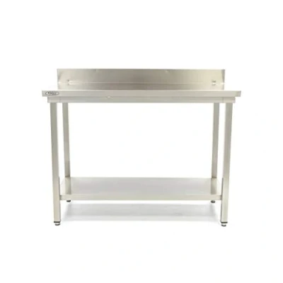 Afbeelding van Maxima Werktafel rvs 60 x 70 cm Verstelbare Hoogte met spatrand