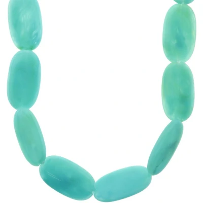 Afbeelding van Behave Lange turquoise kralen ketting